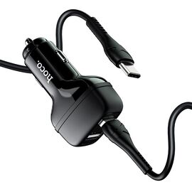  АЗУ HOCO Z36 Leader 2USB + Type-C 2.4A (чёрный) 