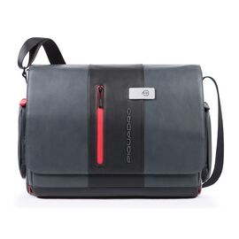  Сумка мужская Piquadro Urban CA1592UB00/GRN серый/черный натур.кожа 