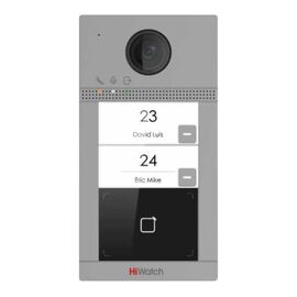  Видеопанель HiWatch VDP-D4212W/Flush цвет панели серебристый 