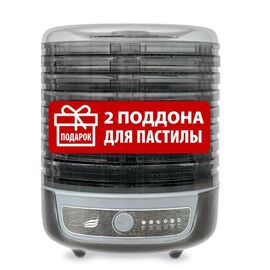  Сушилка для овощей Великие Реки Волга-10 черно-серебристая 
