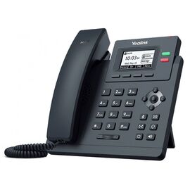  Телефон Yealink SIP-T31 черный, проводной, DHCP, DNS, IP, L2TP, конференц-связь, дисплей 