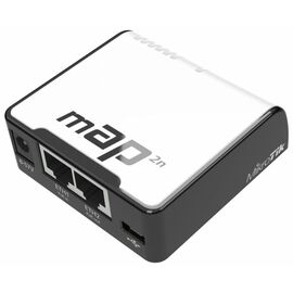  MikroTik RouterBOARD RBmAP2nD (mAP), Wi-Fi Точка доступа, 2.4 GHz Dual-Chain, 802.11b/g/n, 2x100 Ethernet ports, microUSB, QCA9531 650MHz 