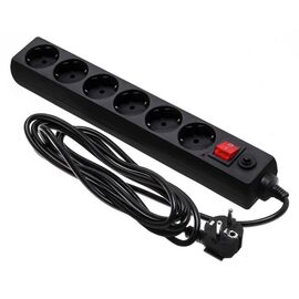  Сетевой фильтр Buro 600SH-16-3-B 3м (6 розеток) черный 