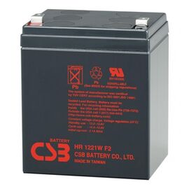  Аккумулятор 12В 5.4Ач CSB High Rate HR1221W F2, 21W/cell, 65 Whr, 1.8 kg, H106xL102(90)xW70 mm 