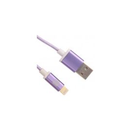  Дата-кабель ACD-Style ACD-U913-P6P Lightning 2-сторонние коннекторы нейлон 1м фиолетовый 