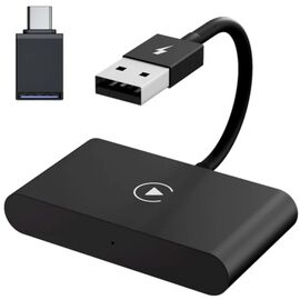  Беспроводной адаптер Gurdini 915569 Wireless Carplay Adapter для iPhone USB-A + OTG черный 