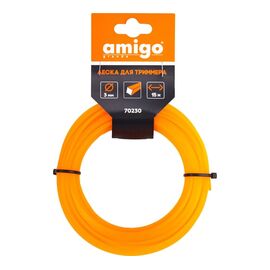  Леска для триммера Amigo 70230 3,0мм квадрат 15м 