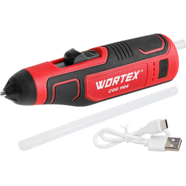  Клеевой пистолет WORTEX CGG 1104 (1334530) аккум. в упаковке 