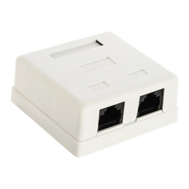  Розетка RJ-45+RJ-45 TWT TWT-SM2-4545-WH 