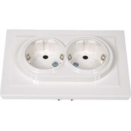  Розетка силовая IEK Brite РС12-3-БрБ (BR-R21-16-K01-F) белый 